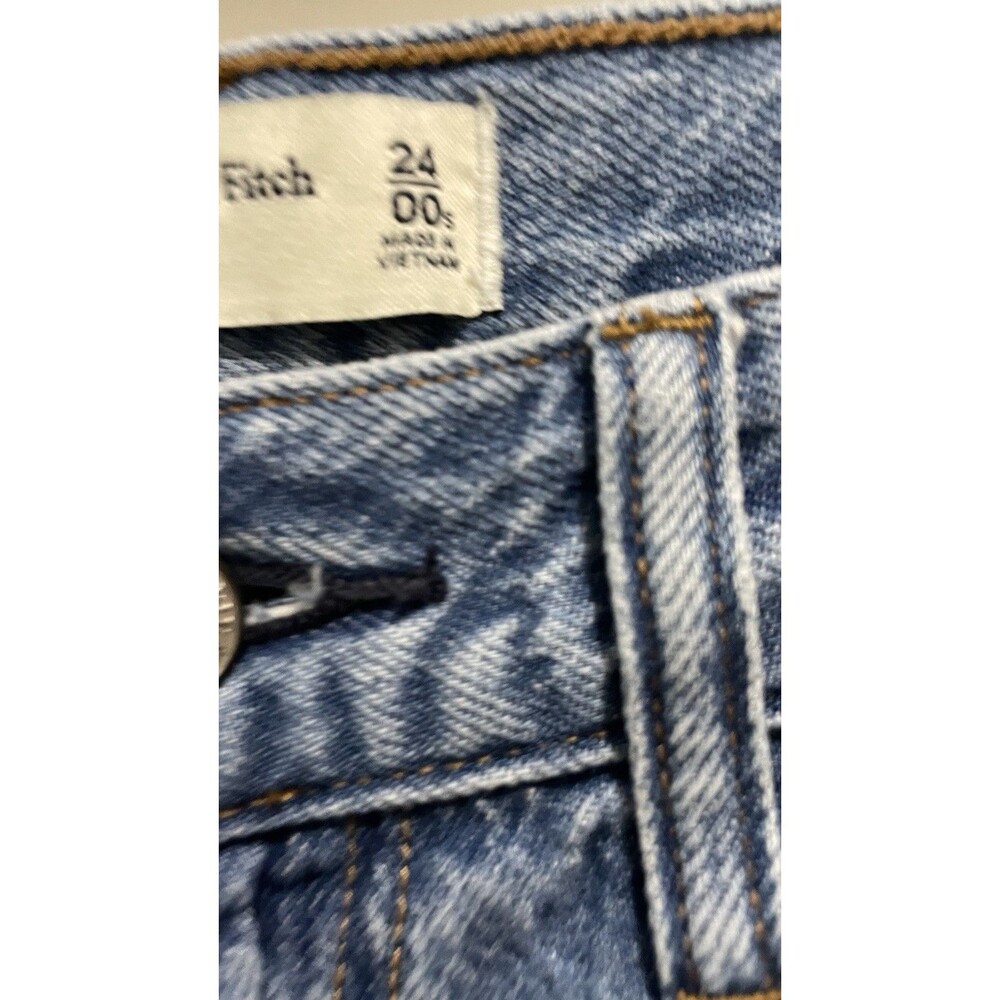 Abercrombie Fitch Jeans The Wide Leg High Rise Denim Jeans SZ 24 - Picture 10 of 16